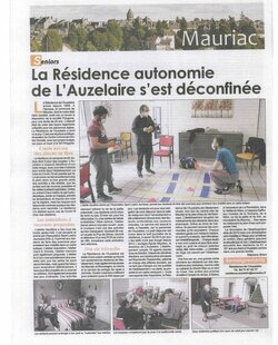La Résidence de l'Auzelaire déconfinée